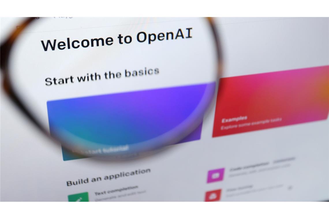 Der KI-Chatbot ChatGPT ist das wichtigste Produkt von OpenAI. (Archivbild)
