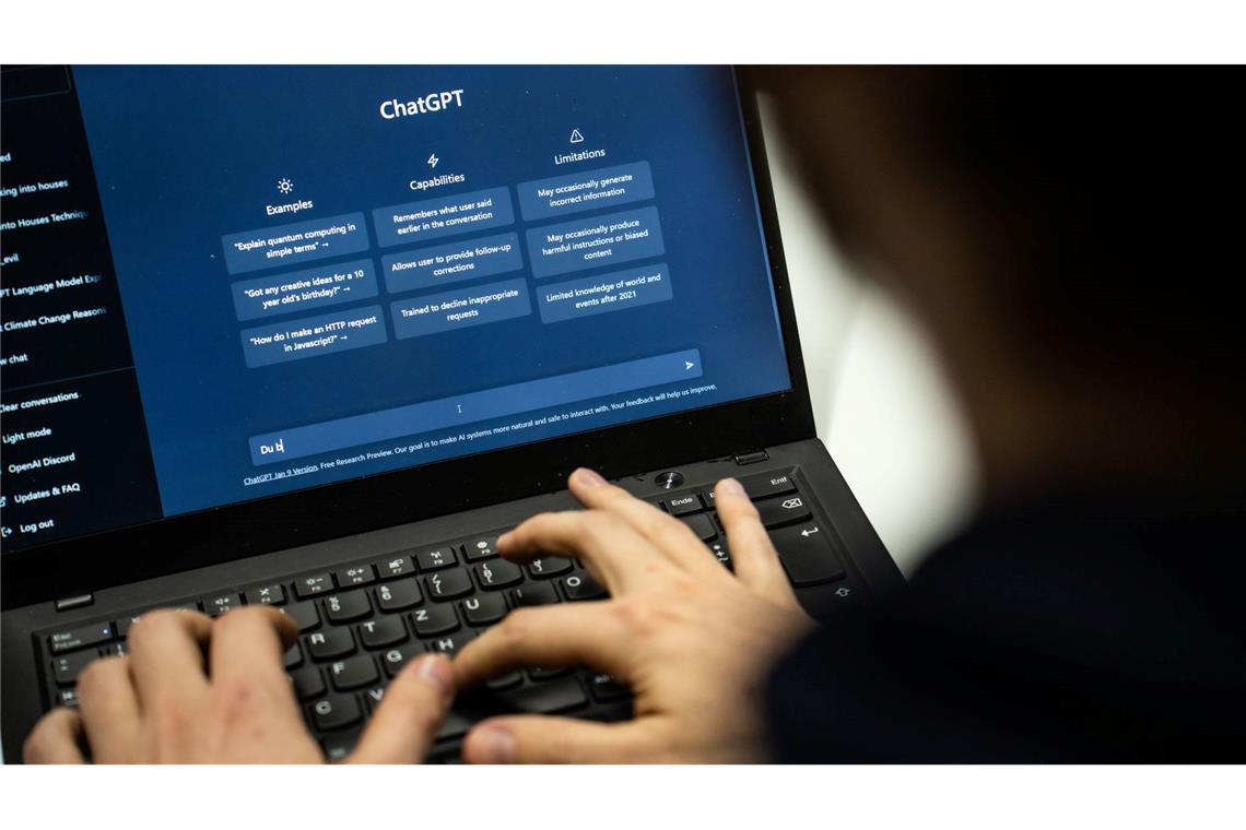 ChatGPT nach Störung wieder in Betrieb Der KI-Chatbot ChatGPT von Entwickler OpenAI war teilweise gestört.