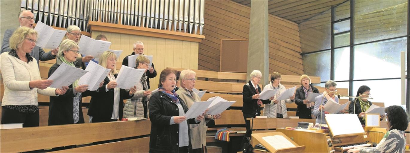 Der Kirchenchor präsentiert zum Festtag die klangschöne kurze Messe Opus 30 von Théodore-César Salomé (1834 bis 1896) in St. Maria. Foto: E. Klaper