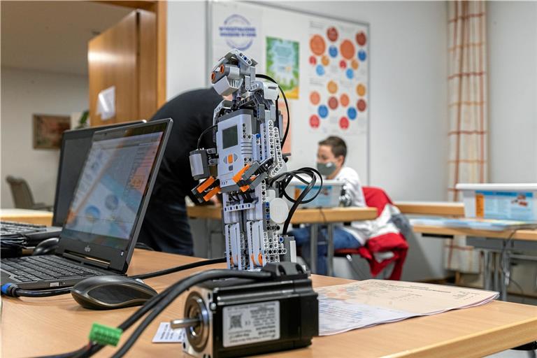 Der kleine Kerl ist gut als Roboter erkennbar. Fotos: J. Fiedler