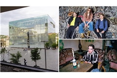Der Kleine Schlossplatz hinter dem Kunstmuseum wird zur Konzertbühne für Acts wie Die Nerven (oben) oder Levin Goes Lightly