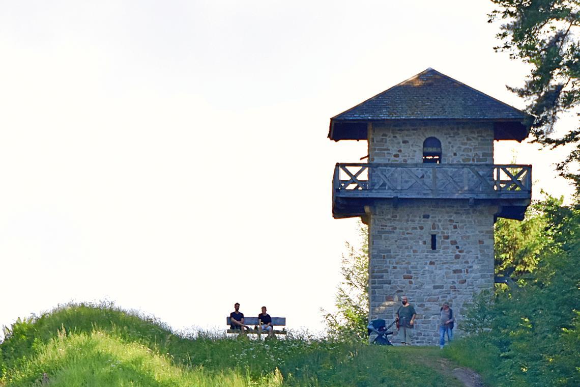 Der Limes verläuft in Baden-Württemberg auf einer Länge von 164 Kilometern. Das Bild zeigt den Wachturm bei Grab. Symbolfoto: Tobias Sellmaier