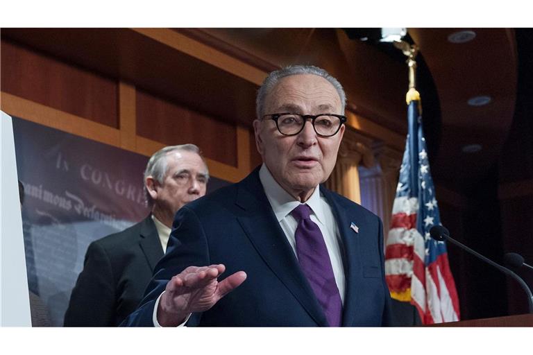 Der Minderheitsführer der Demokraten im Senat, Chuck Schumer, erhebt schwere Vorwürfe gegen das US-Justizministerium.