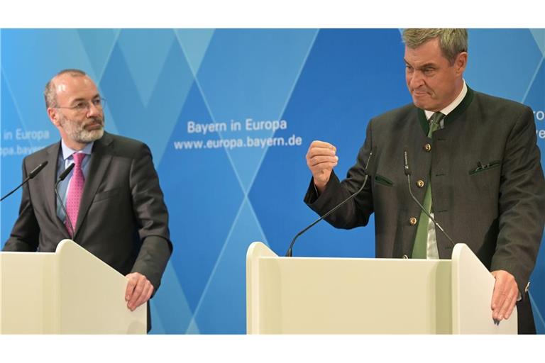 Der mögliche Abzug von US-Soldaten aus Bayern überschattet die Brüssel-Reise des bayerischen Kabinetts.