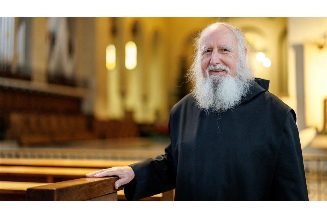 Mann der Hoffnung: Pater Anselm Grün wird 80 Der Mönch Anselm Grün Anfang Januar 2025 in der Abtei Münsterschwarzach.