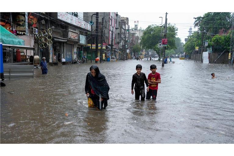 Der Monsun bringt in Pakistan starke Regenfälle mit sich.