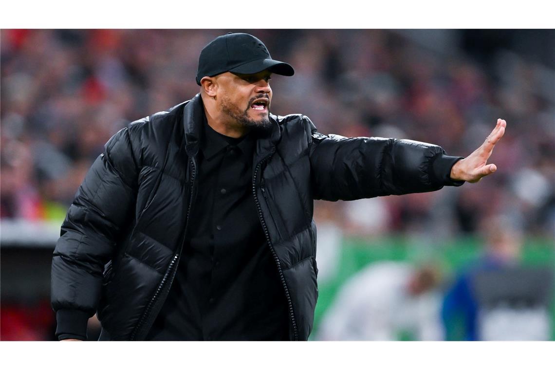 Der nächste Münchner Triple-Coach? Vincent Kompany in Aktion am Spielfeldrand.