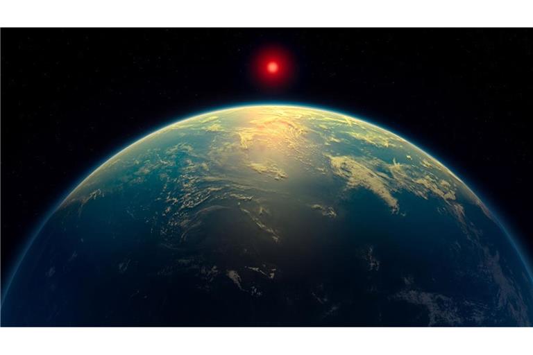 Der nahe Exoplanet K2-18b ist lebensfreundlich und von einem globalen Ozean bedeckt. In diesem könnte es außerirdisches Leben geben, wie Astronomen berichten.