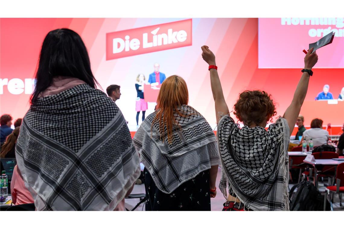 Parteitag: Nahost-Streit holt die Linke ein