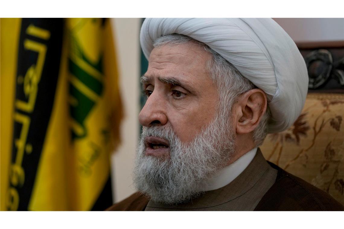 Waffenruhe im Libanon lässt auch Hoffnung für Gaza wachsen Der neue Hisbollah-Chef Naim Kassim verspricht, eng mit der libanesischen Armee zusammenzuarbeiten. (Archiv)