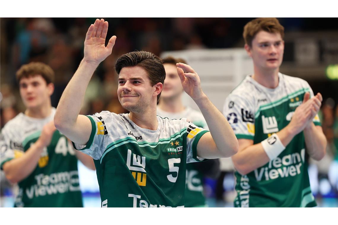 Der Niederländer Rutger ten Velde teilt sich die Linksaußen-Position bei Frisch Auf Göppingen mit Marcel Schiller.