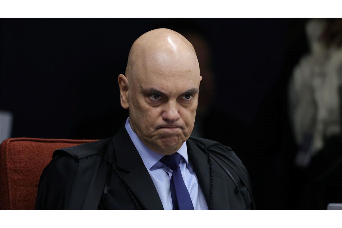 Der Oberste Richter Moraes stimmt für eine Verurteilung Bolsonaros. (Archivbild)