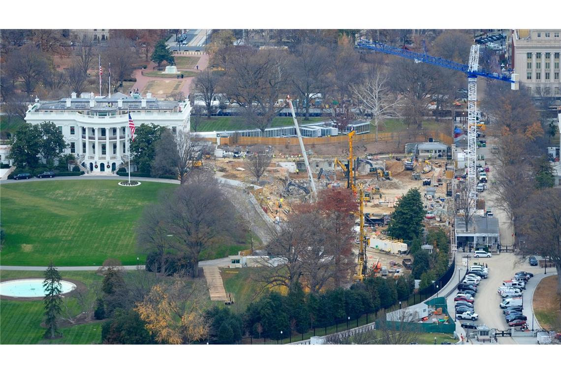 Der Ostflügel des Weißen Hauses musste dem Projekt bereits weichen. (Archivbild)