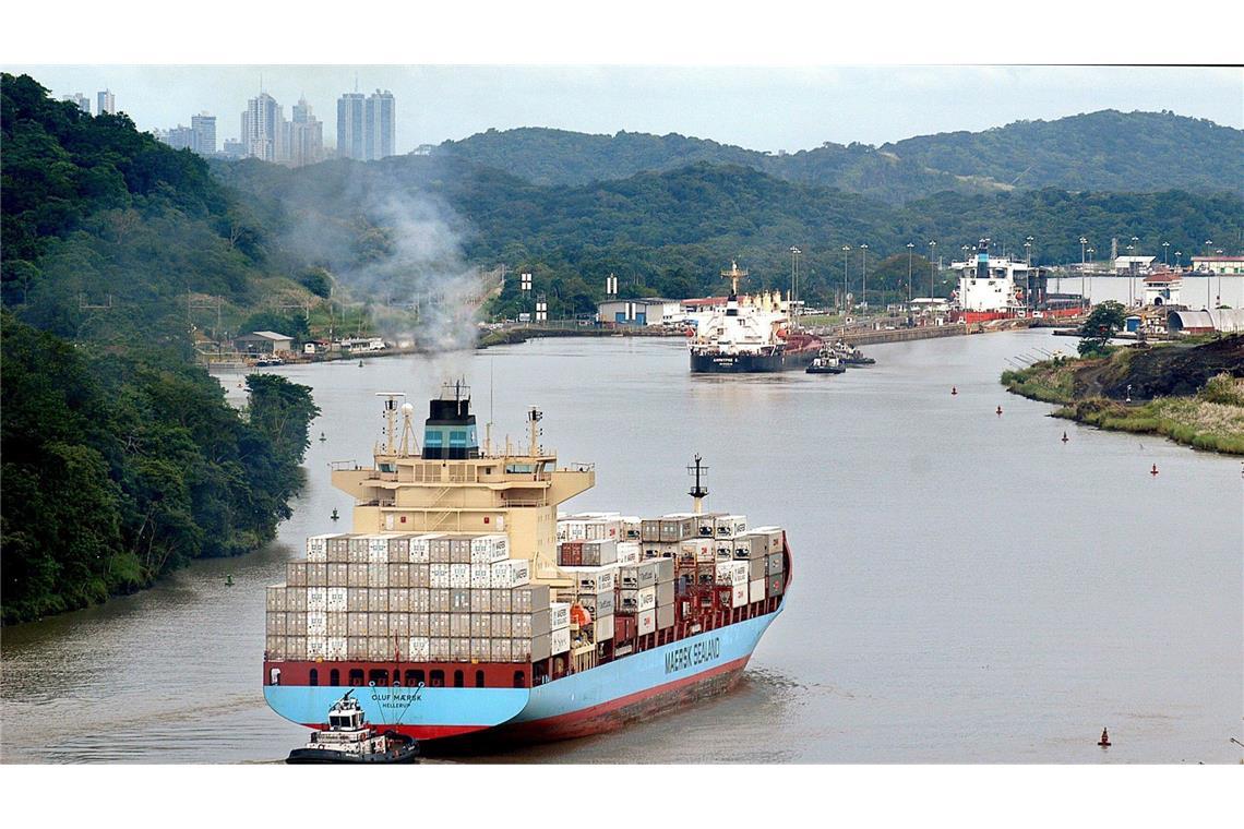 Panamakanal-Behörde dementiert Gebührenanpassung für US-Schiffe Der Panamakanal (Archivbild)