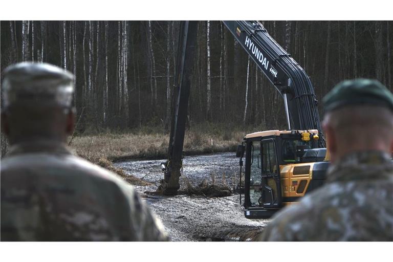 Der Panzer der vermissten US-Soldaten versank in einem Sumpf in Litauen.