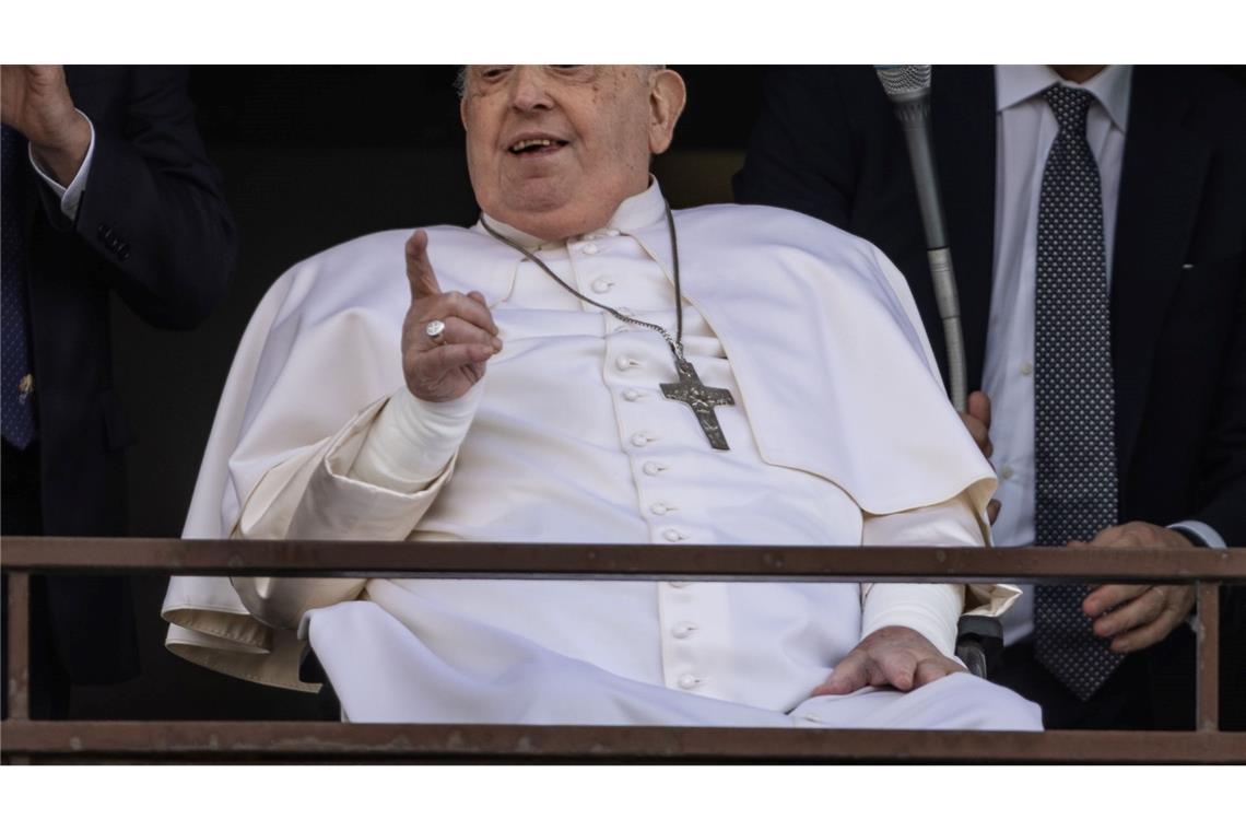 Papst nach fünf Wochen zurück im Vatikan Der Papst bedankt sich für die Unterstützung aus aller Welt.