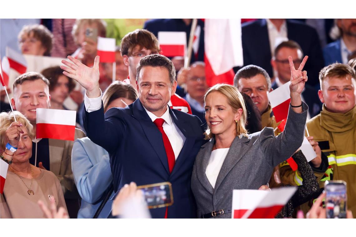Liberaler und Konservativer bei Wahl in Polen fast gleichauf Der proeuropäische Kandidat Rafal Trzaskowski.
