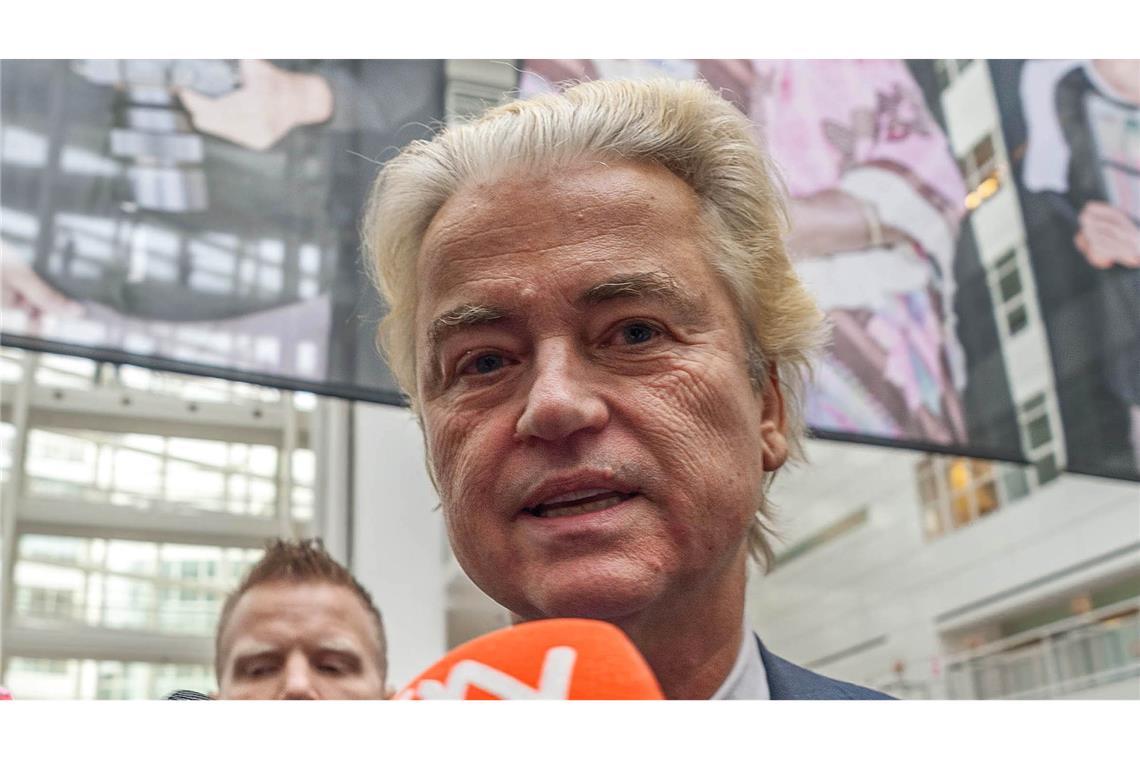 Der radikal-rechte Populist Geert Wilders muss wohl zurück auf die Oppositionsbank.