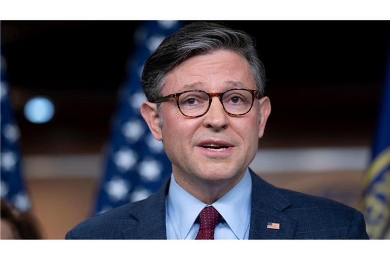 Der republikanische Vorsitzende des Repräsentantenhauses, Mike Johnson, rechnet nicht mit einer dritten Amtszeit Trumps. (Archivfoto)
