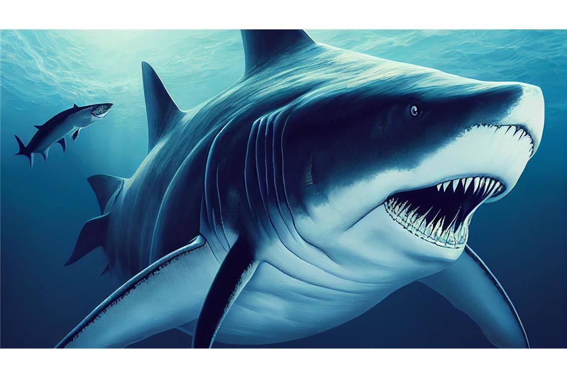 Urzeit-Hai Megalodon verspeiste auch kleinere Fische Der riesige Ur-Hai war offenbar deutlich schlanker und möglicherweise auch länger als bisher angenommen.