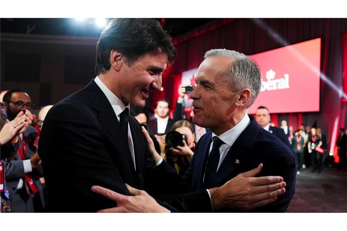 Trudeau-Nachfolge: Ein Wirtschaftsexperte soll Kanada führen Der Rückzug seines Vorgängers Justin Trudeau ließ Carneys Partei in der Wählergunst steigen.