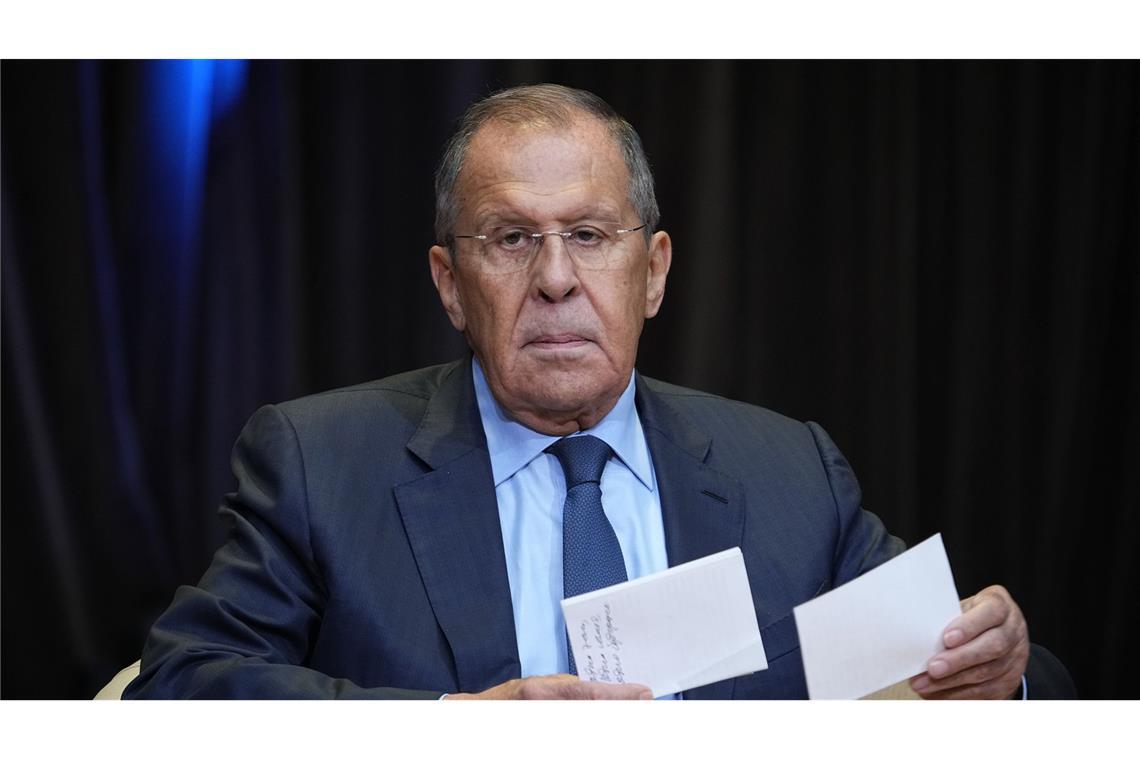Russischer Außenminister Lawrow lobt AfD und BSW Der russische Außenminister Sergej Lawrow hat die AfD und das BSW gelobt.