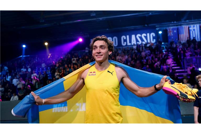 Der Schwede Armand Duplantis springt auch 2026 wieder in seiner eigenen Liga.