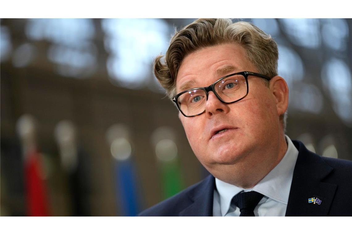 Hinter schwedischen Gardinen in Estland Der schwedische Justizminister Gunnar Strömmer.