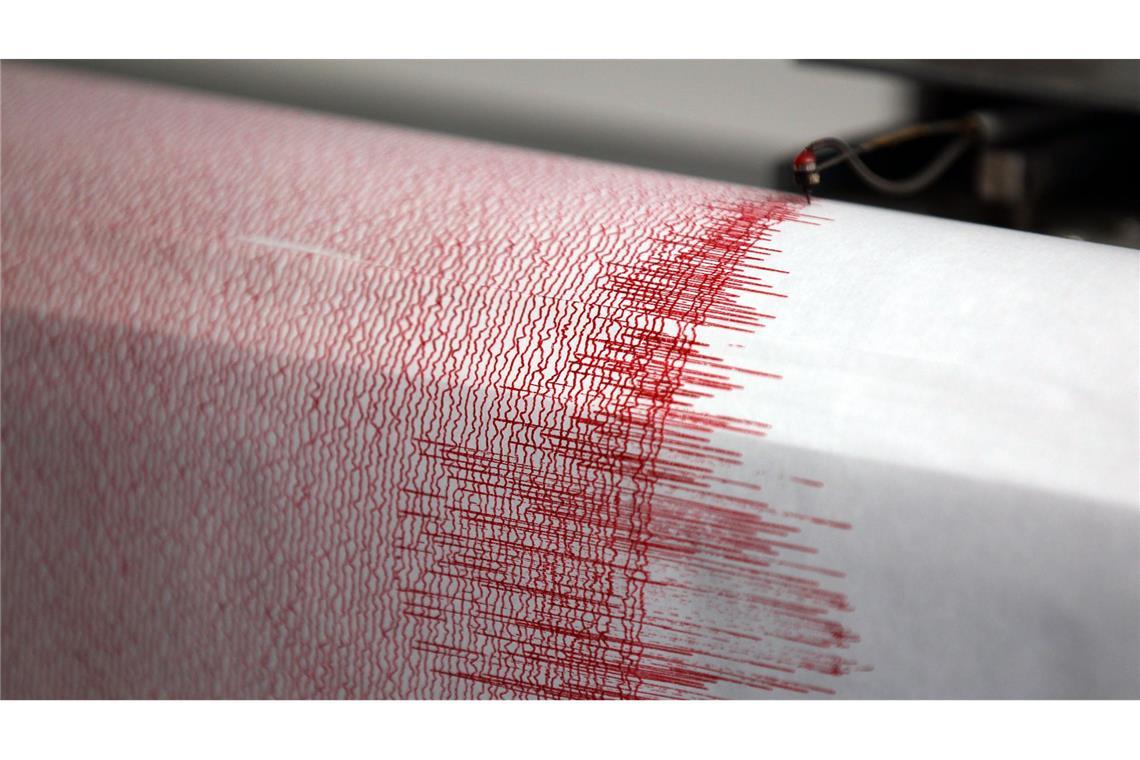Tsunami-Warnung nach Erdbeben in Japan Der Seismograph einer Erdbebenwarte verzeichnet Ausschläge (Symbolfoto).