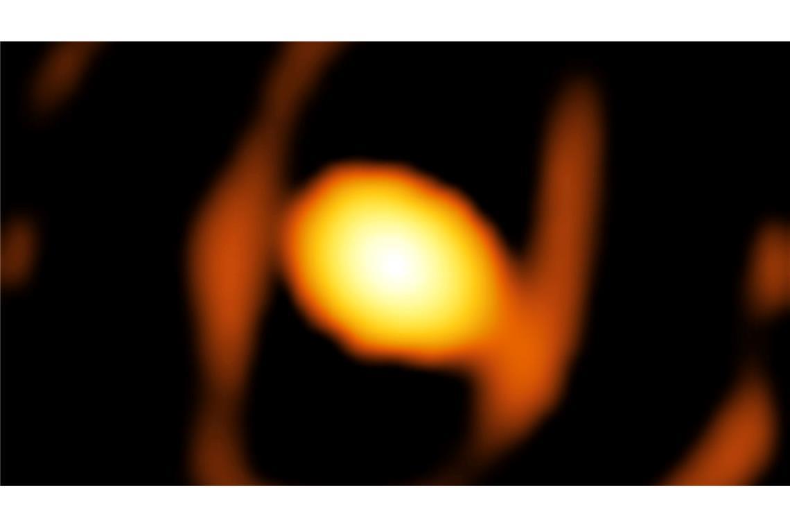 Erste Nahaufnahme von einem Stern außerhalb unserer Galaxie Der Stern WOH G64 in der ersten Nahaaufnahme von der Erde aus.