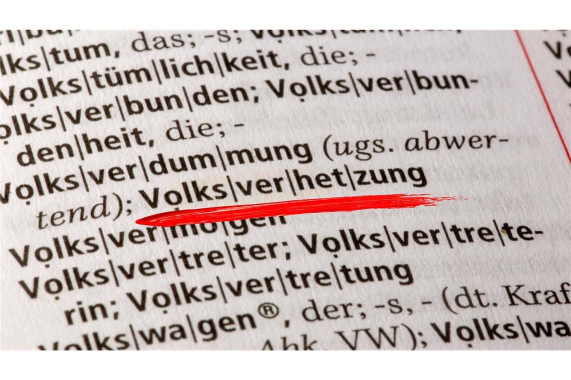Was ist eigentlich Volksverhetzung? Der Straftatbestand der Volskverhetzung wird mit bis zu fünf Jahren Haft bestraft (Symbolbild).