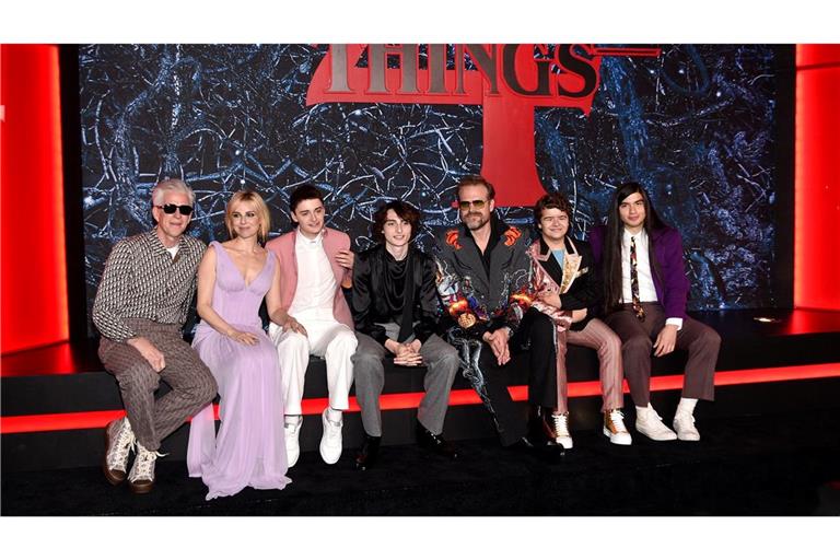 Der "Stranger Things"-Cast kehrt für die fünfte Staffel zurück. (Archivbild)