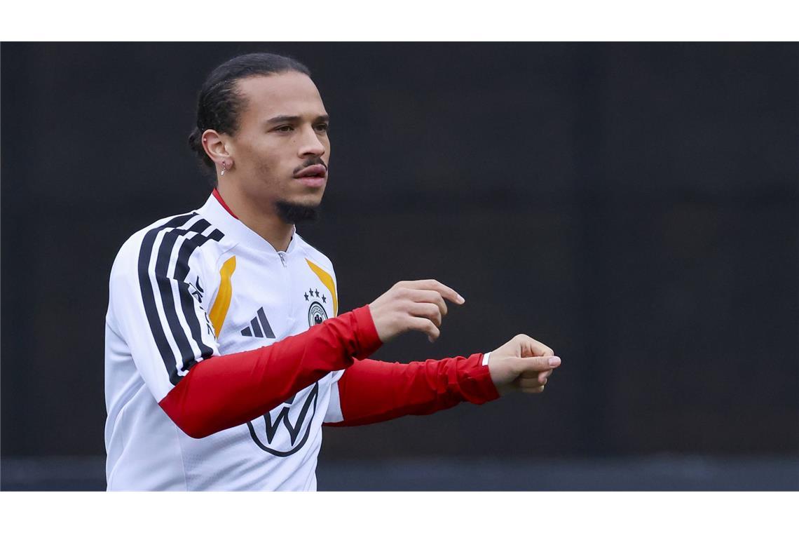 Der Stürmer Leroy Sané will in der Nationalmannschaft seine Chance ergreifen.