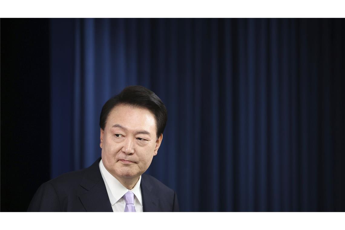 Ausreiseverbot gegen Präsident Yoon verhängt Der südkoreanische Präsident wurde mit einer Ausreisesperre belegt. (Archivbild)