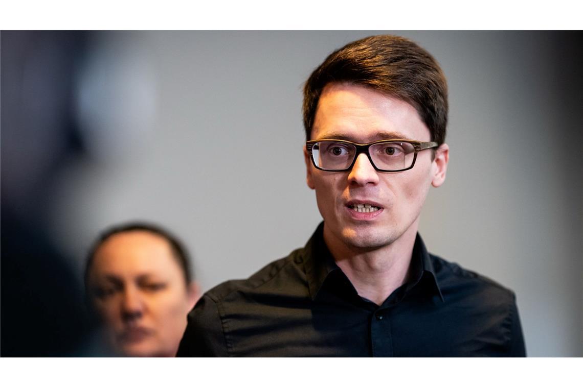 Der Thüringer Linksfraktionschef Christian Schaft spricht von einer "Zufallsmehrheit". (Archivbild)