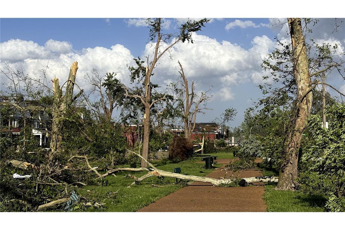 Mehrere Tote nach Sturm in US-Bundesstaat Missouri Der Tornado richtete große Zerstörung in St. Louis an.