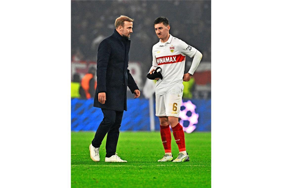 Inspiration für den Alltag Der Trainer und sein Taktgeber: Sebastian Hoeneß (li.) und Angelo Stiller wollen zurück nach Europa.
Foto: imagoIMAGO/Michael Weber