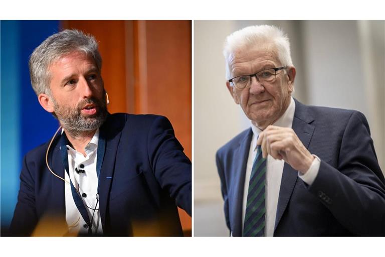 Der Tübinger Oberbürgermeister Boris Palmer (links) hat sich in einem Brief direkt an Baden-Württembergs Ministerpräsident Winfried Kretschmann gewandt.