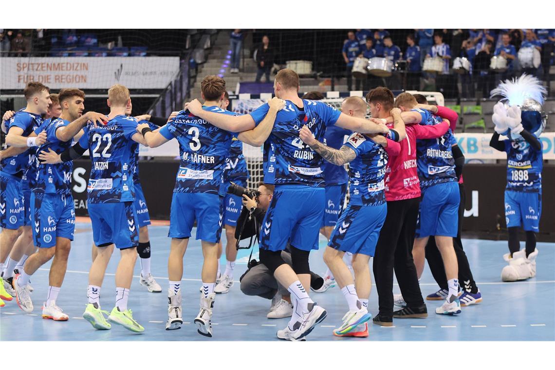 Der TVB jubelt über den Heimsieg gegen Wetzlar.