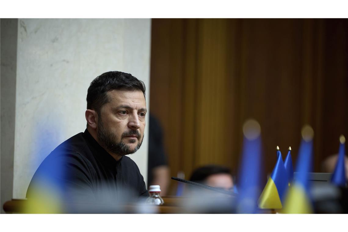 Ukrainisches Parlament stimmt neuem Gesetz zu Antikorruptionsstellen zu Der ukrainische Präsident erntete für das Gesetz Protest im eigenen Land und Kritik aus dem Ausland. (Archivbild)