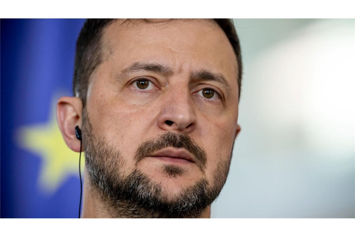 Kreml offen für Ukraine-Gespräche - Kritik an Scholz-Anruf Der ukrainische Präsident Selenskyj hält Gespräche mit dem Kremlchef nicht für zielführend im Streben nach einem gerechten Frieden. (Archivbild)