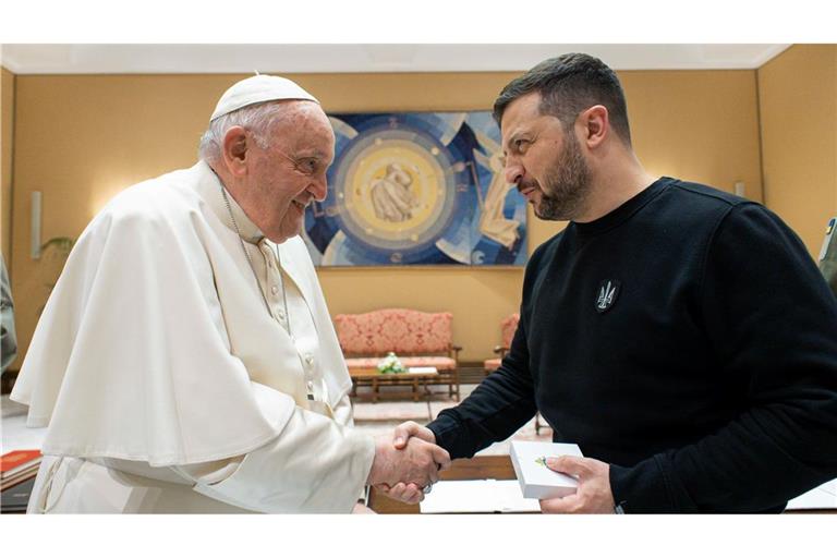 Der ukrainische Präsident Selenskyj wird bei der Papst-Trauerfeier wohl fehlen. (Archivbild)