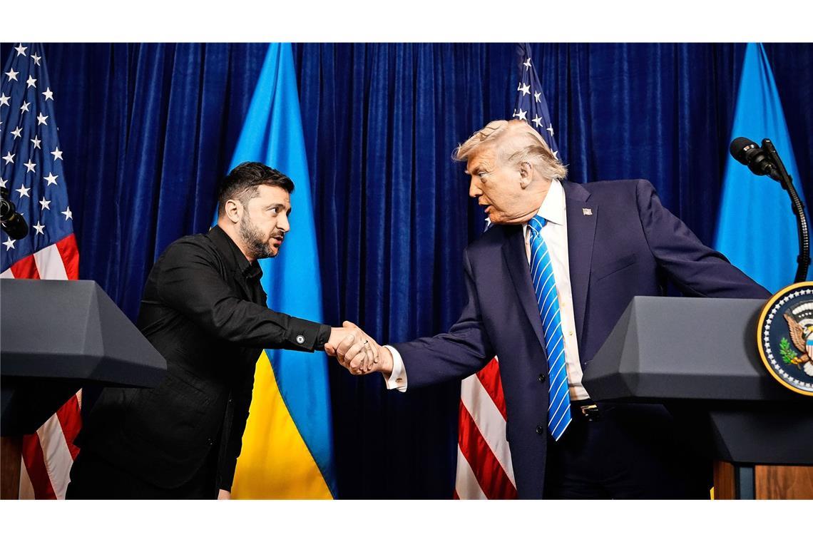 Der ukrainische Präsident spricht von einer Einigung mit Donald Trump über US-Sicherheitsgarantien. (Archivbild)