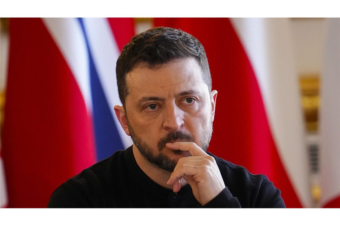 Selenskyj fordert weiteren Druck auf Moskau Der ukrainische Präsident Wolodymyr Selenskyj.