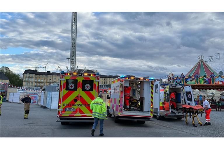 Der Unfall ereignete sich auf dem Bayreuther Frühlingsfest.