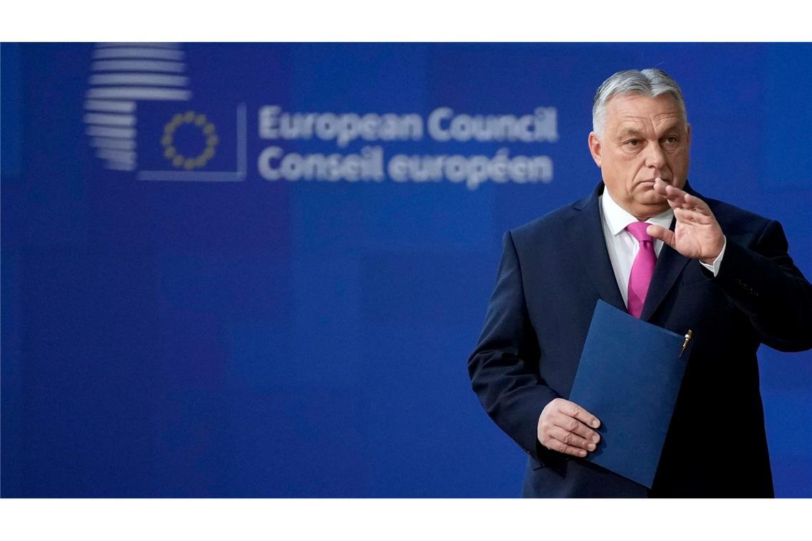 Ungarn erzwingt Aufhebung von EU-Sanktionen gegen Russen Der ungarische Ministerpräsident Viktor Orban drohte mit einem Veto. (Archivbild)