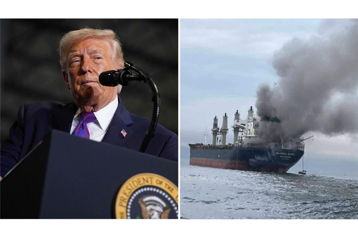 Der US-Präsident Donald Trump fordert unbeteiligte Länder auf, die Straße von Hormus zu sichern.