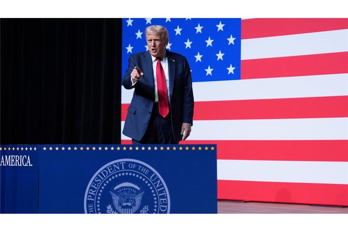 Der US-Präsident hat laut übereinstimmenden US-Medienberichten entschieden, dass sich sein Land in einem "bewaffneten Konflikt" mit Drogenkartellen befindet. (Archivbild)