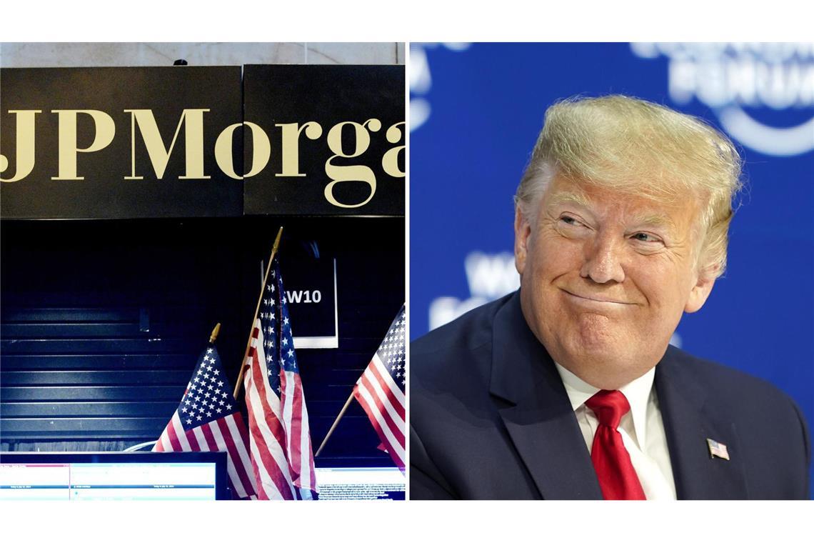 Der US-Präsident will die größte Bank in den USA verklagen.