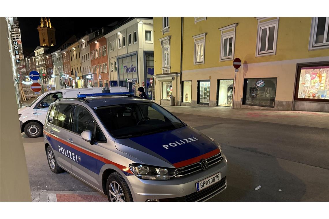 Messerattacke in Österreich - ein Toter und fünf Verletzte Der Verdächtige wurde im Zentrum von Villach festgenommen.